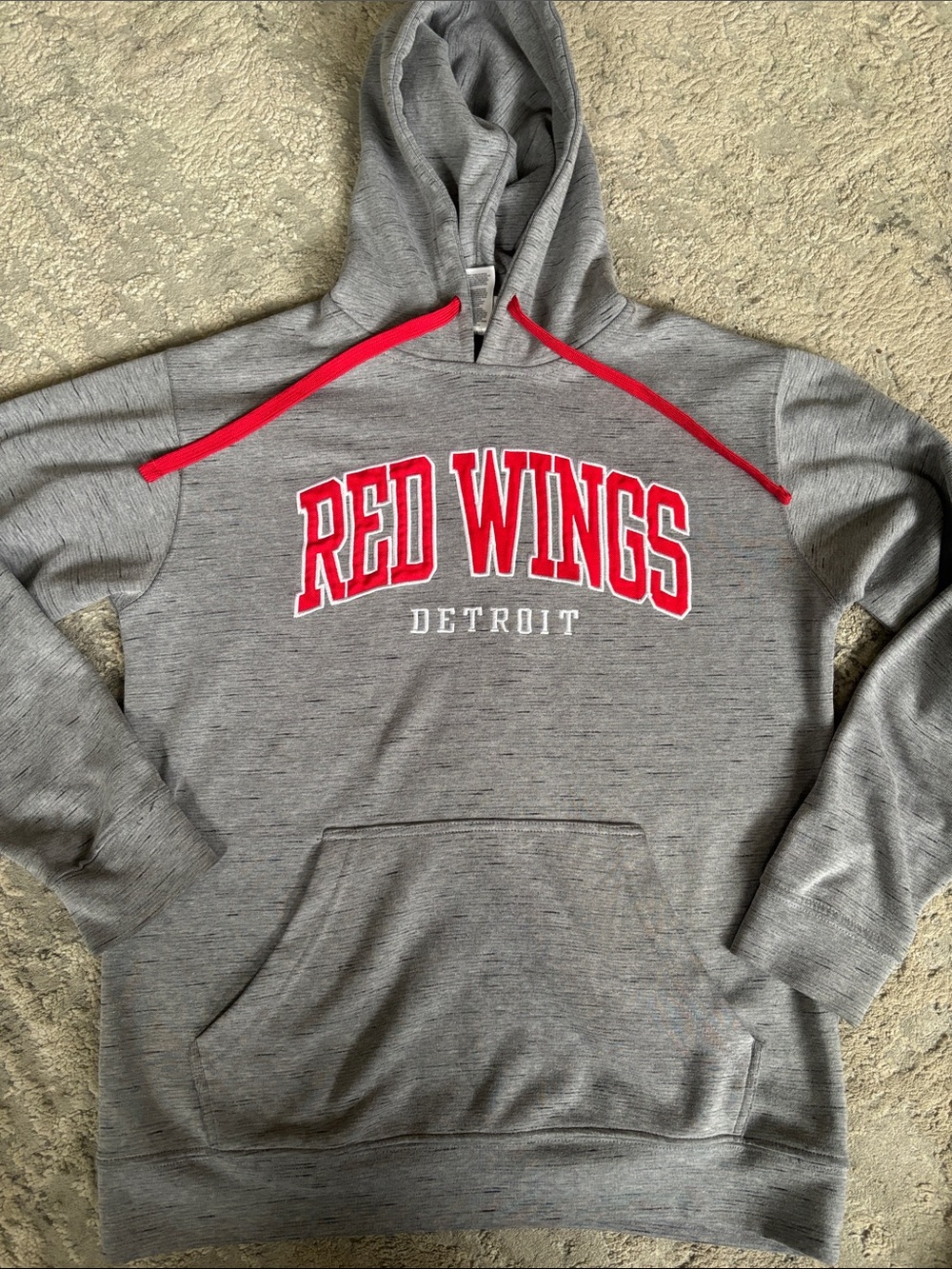 Detroit Red Wings Men’s Gray Pullover Hoodie